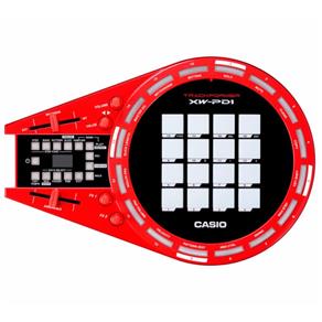 Controlador Casio Trackformer Groove Center Xw-Pd1 2Gb de Ram Usb Vermelho