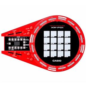 Controlador Casio Trackformer GROOVE CENTER XW-PD1 2GB de Ram USB Vermelho