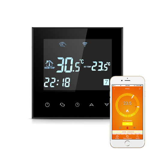 Controlador de temperatura inteligente Wifi Touchscreen termostato programável para Aquecimento Eléctrico