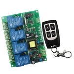 Controlador Digital Ultrafino Sem Fio Do Interruptor De Controle Remoto Do Rf Da C.a. 220 V 4ch