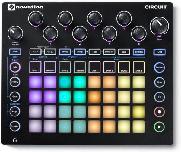 Controlador DJ Novation Circuit Sampler MIDI/USB