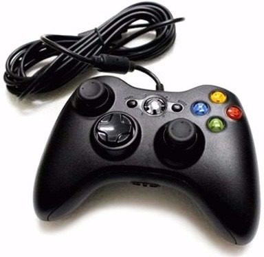 Controle com Fio Xbox 360 Pc Computador 2 Metros Cabo USB X-box Notebook - Bt