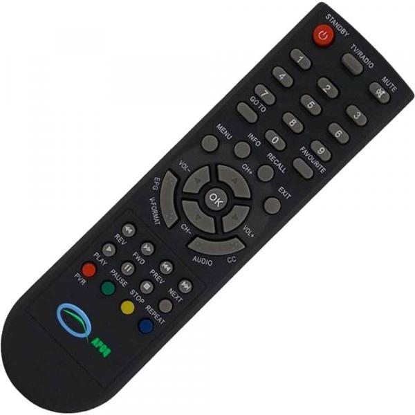 Controle Remoto para Conversor Digital DTV-8000 Preto AQUÁRIO - Aquario
