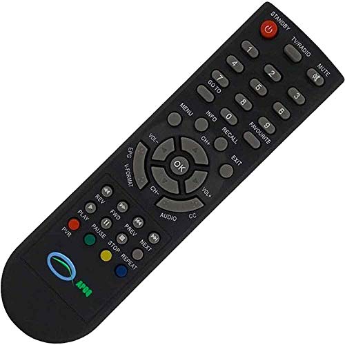 Controle Remoto para Conversor Digital DTV-8000 Preto Aquario