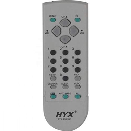 Controle Remoto para TV CCE, Hyx, CTV-CCE02, Cinza