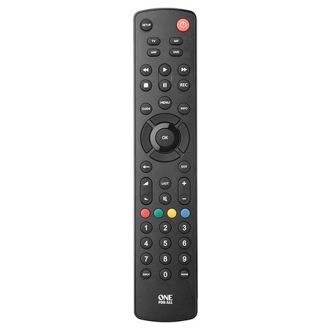 Controle Remoto Universal One For All Urc1249, 4 em 1, Tv, Dvd,Sat, Audio