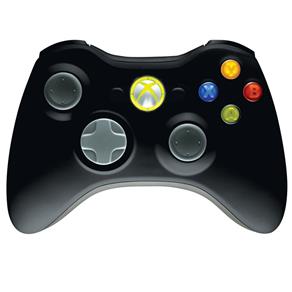 Controle Sem Fio Xbox 360 Preto Microsoft