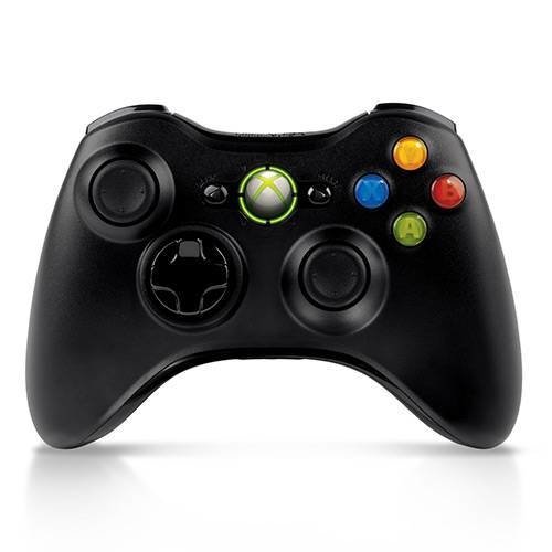 Controle Xbox - 360 Sem Fio - Microsoft (Preto)