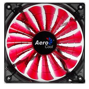 Cooler 120X120Mm Aerocool Shark Devil Red Edition C/ Led - Fluid Dynamic - 12.6Dba - En55437