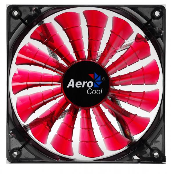 Cooler 120x120mm AeroCool Shark Devil Red Edition - LED Vermelho - EN55437