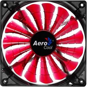 Cooler Fan 14Cm Shark Devil Red Edition Led En55475 Vermelho Aerocool