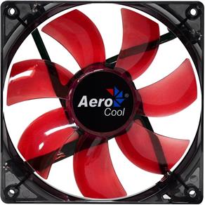 Cooler Fan 12cm Red Led En51363 Vermelho Aerocool - 6V