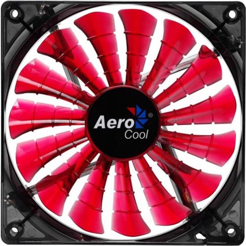 Cooler Fan 12Cm Shark Devil Red Edition Led En55437 Vermelho Aerocool