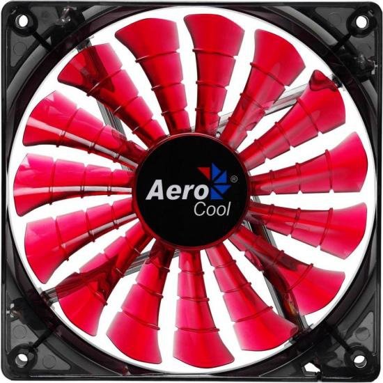 Cooler FAN 12CM SHARK Devil RED Edition LED EN55437 Vermelho - Aerocool