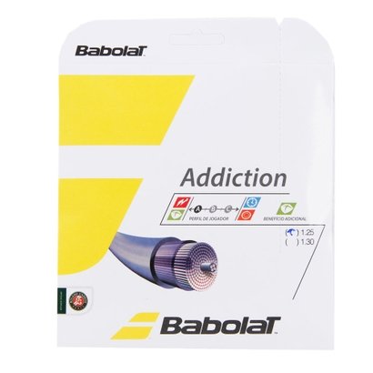 Corda Babolat Addiction 17L 1.25mm Natural - Set Individual