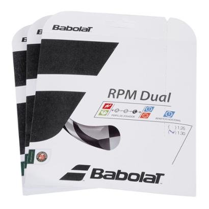 Corda Babolat RPM Dual 16L 1.30mm - Pack com 3 Sets