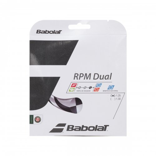 Corda Babolat RPM Dual 17L 1.25mm Preta - Set Individual