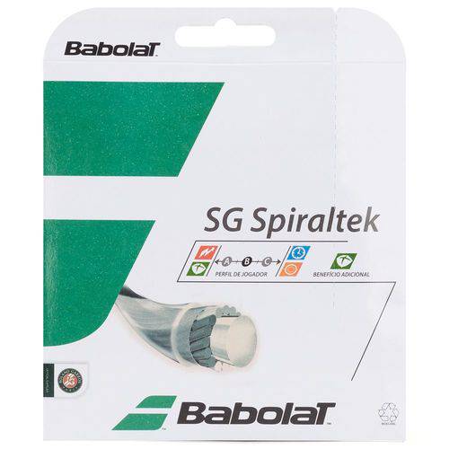 Corda Babolat Sg Spiraltek 16l 1.30mm Branca - Set Individual