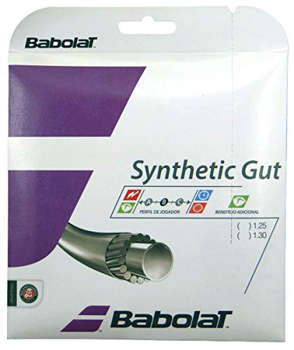 Corda Babolat Synthetic Gut 17L 1.25mm Branca - Set Individual