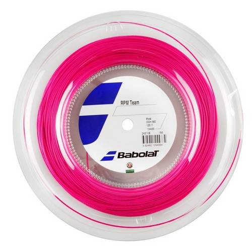 Corda de Tênis Babolat Rpm Team 125 Pink - Rolo 200 Metros