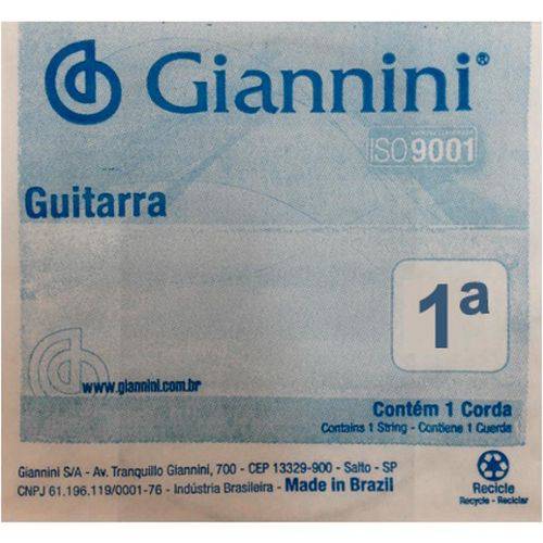 Corda Giannini Avulsa para Guitarra 0.009 Geegst9.1