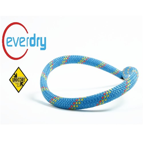 Corda para Escalada Edelweiss Excess 9,6mm X 60m Unicore Everdry Azul