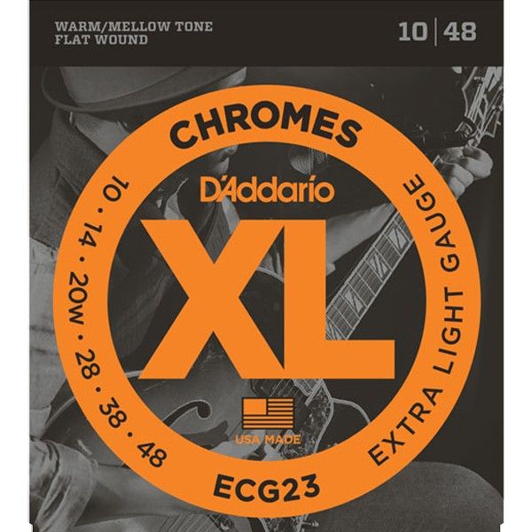 Corda para Guitarra Daddario 010 Ecg23 Chromes