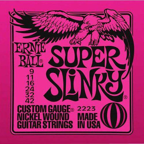 Corda para Guitarra Ernie Ball 009 Super Slinky