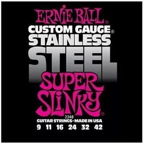 Corda para Guitarra Stainless Steel Super Slinky 2248 - Ernie Ball 009 / 042