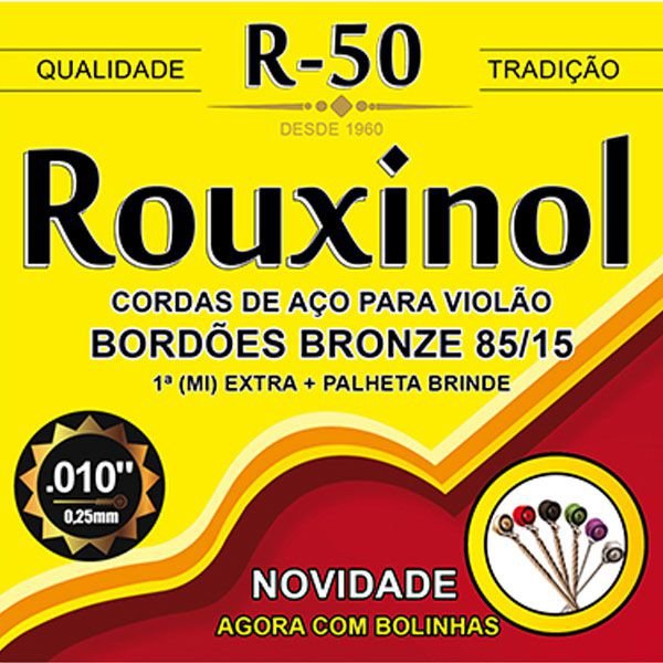 Corda para Violão Rouxinol R-50 Bronze