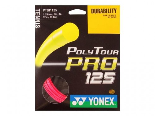 Corda Poly Tour Pro 16l 1.25mm Set Individual - Yonex PTGP 1 25 ROSA PTGP125ROSA