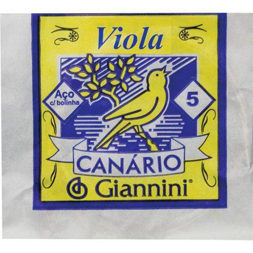 Corda Viola Canario C/ Bolinha Gesvb5 Giannini 5ª