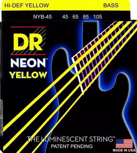 Cordas / Encordoamentos Baixo Dr Neon Yellow Nyb-45 4 C