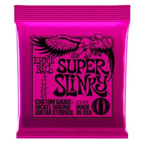 Cordas Ernie Ball Super Slinky para Guitarra - 009 - Made In Usa