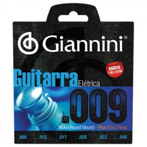 Cordas Giannini 0.09 para Guitarra