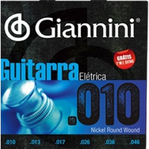 Cordas Guitarra Giannini 0.10