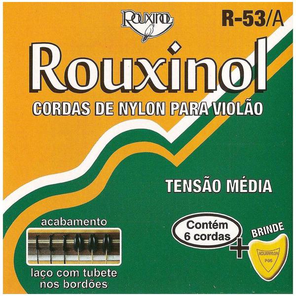Cordas Nylon para Violão Bordões Dourados R53a Rouxinol