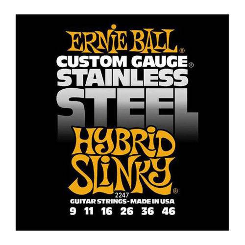 Cordas P/ Guitarra Ernie Ball S Steel Hybrid Slinky 009/046