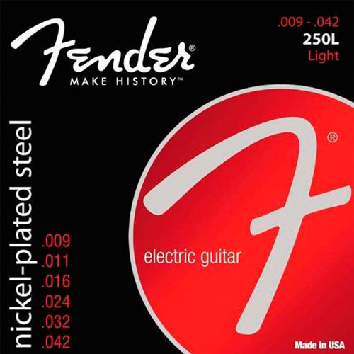 Cordas P/ Guitarra Fender Nickel Plated Steel 009/042 250l