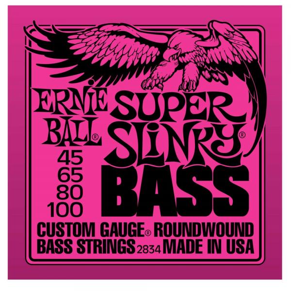 Cordas para Baixo Super Slinky Bass 045/100 2834 Ernie Ball