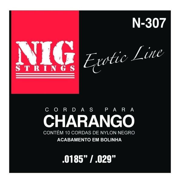 Cordas para Charango Boliviano Nig Nylon Preto - N307