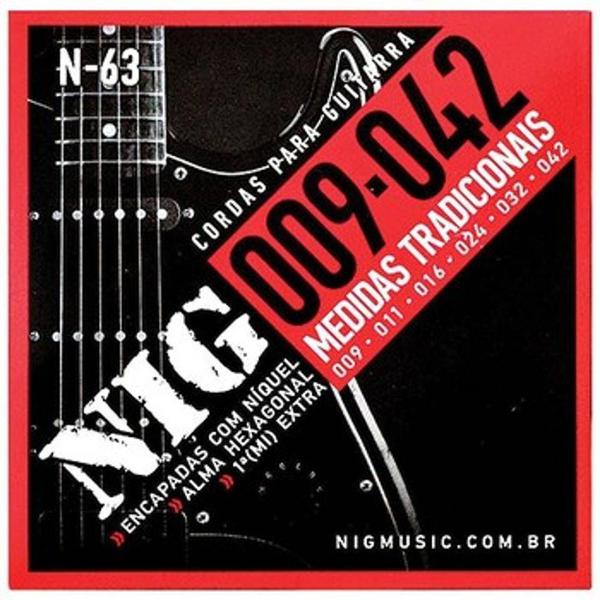 Cordas para Guitarra .009 / .042" Tradicional N63 - Nig