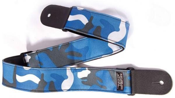 Correia para Instrumento de Cordas Army Camuflada Azul Ibox
