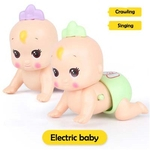 Crawl elétrica boneca Vocal Musical Twisting Toy Ass para o bebê Crianças cor aleatória
