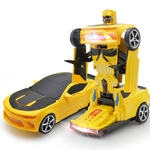 Criança elétrica Deformação Car Light Universal Music Variação Robôs Transformando modelo Veículos brinquedos para as crianças