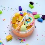 Crianças diy pirulito arco-íris lodo brinquedo reliver stress Plasticine