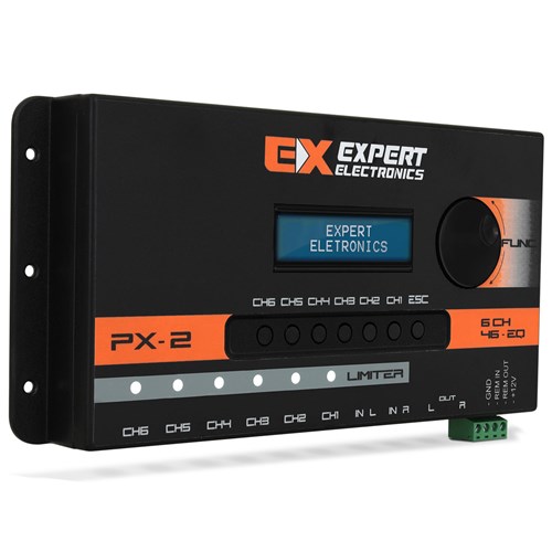 Crossover Expert Eletronics Px-2 6 Canais Processador Áudio Digital 28 Frequências Equalização
