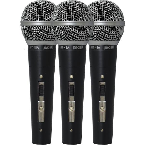 CSR - Kit com 3 Microfones HT483