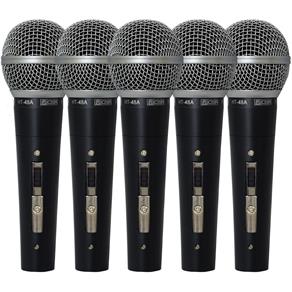 CSR - Kit de Microfones Vocal 5 Pçs. com Chave HT48
