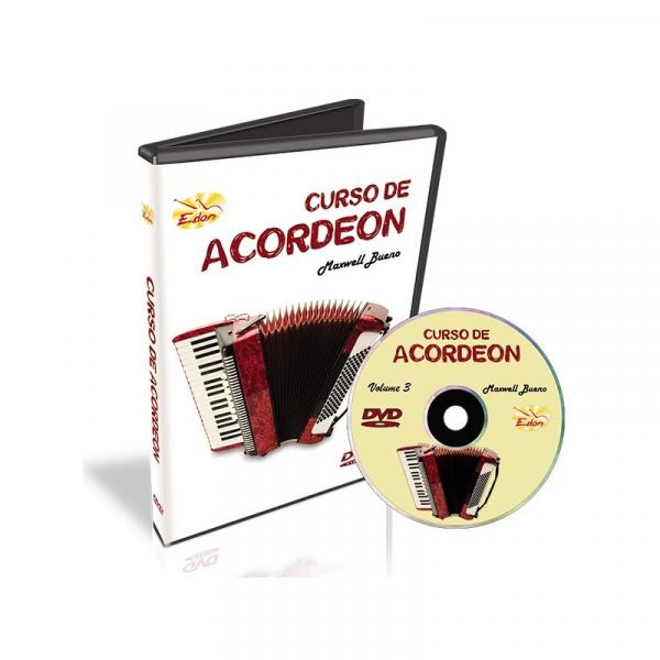 Curso de Acordeon DVD Maxwell Bueno Volume 3 Edon